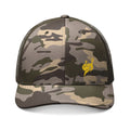 Camo Trucker Hat — Embroidered Orange Buck Hunting Cap