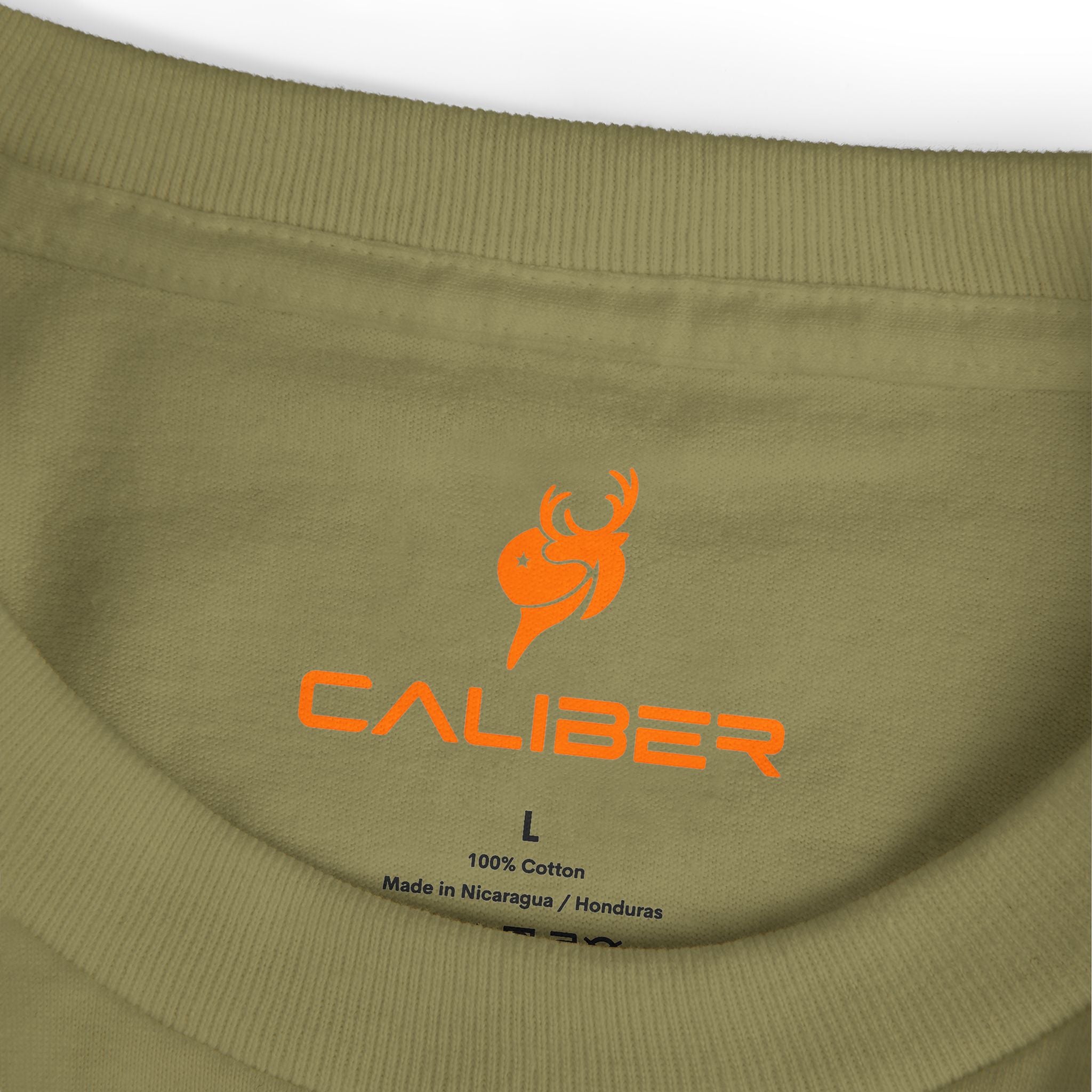 T-Shirt — Minimal Orange Deer Logo Tee