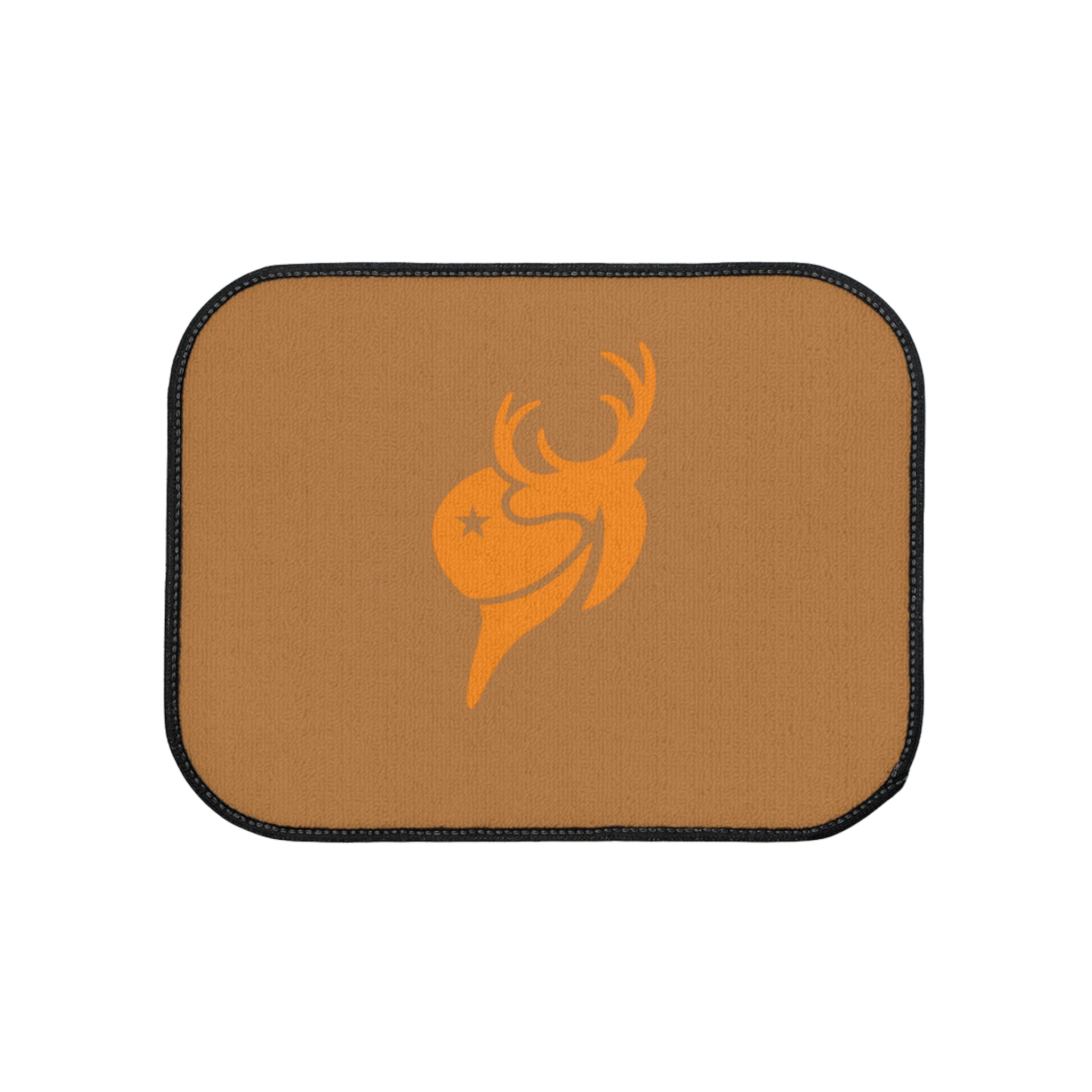 Brown Deer Logo Car Floor Mat — Durable Single-Piece Auto Mat