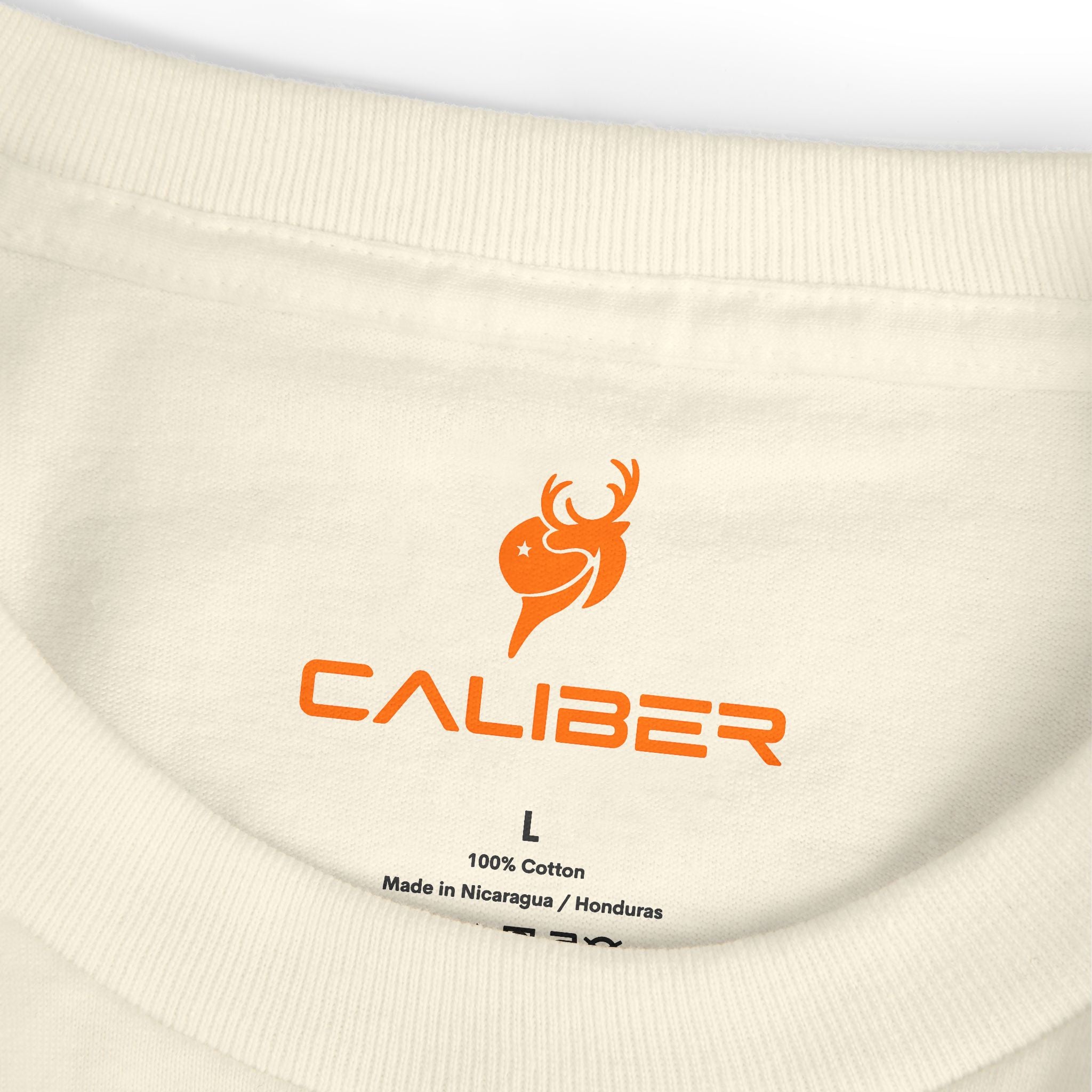 T-Shirt — Minimal Orange Deer Logo Tee