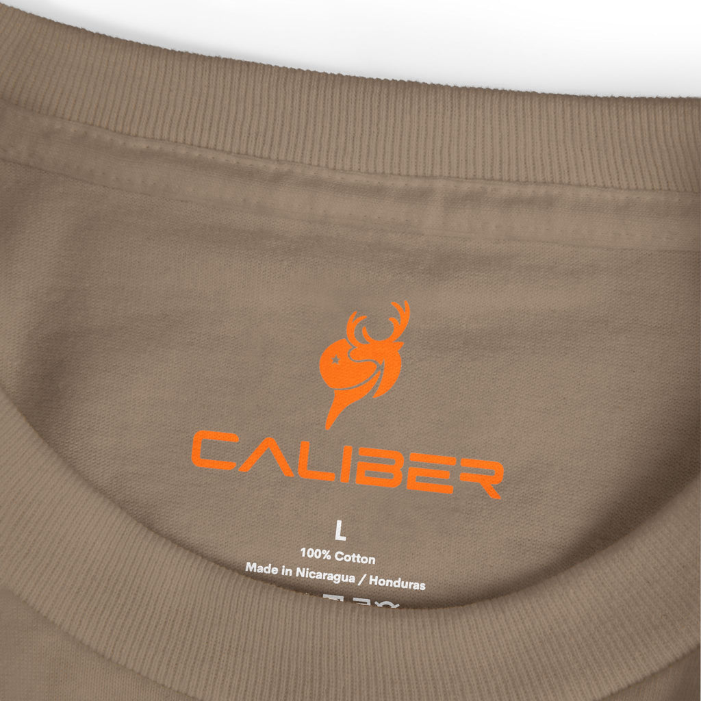 T-Shirt — Minimal Orange Deer Logo Tee