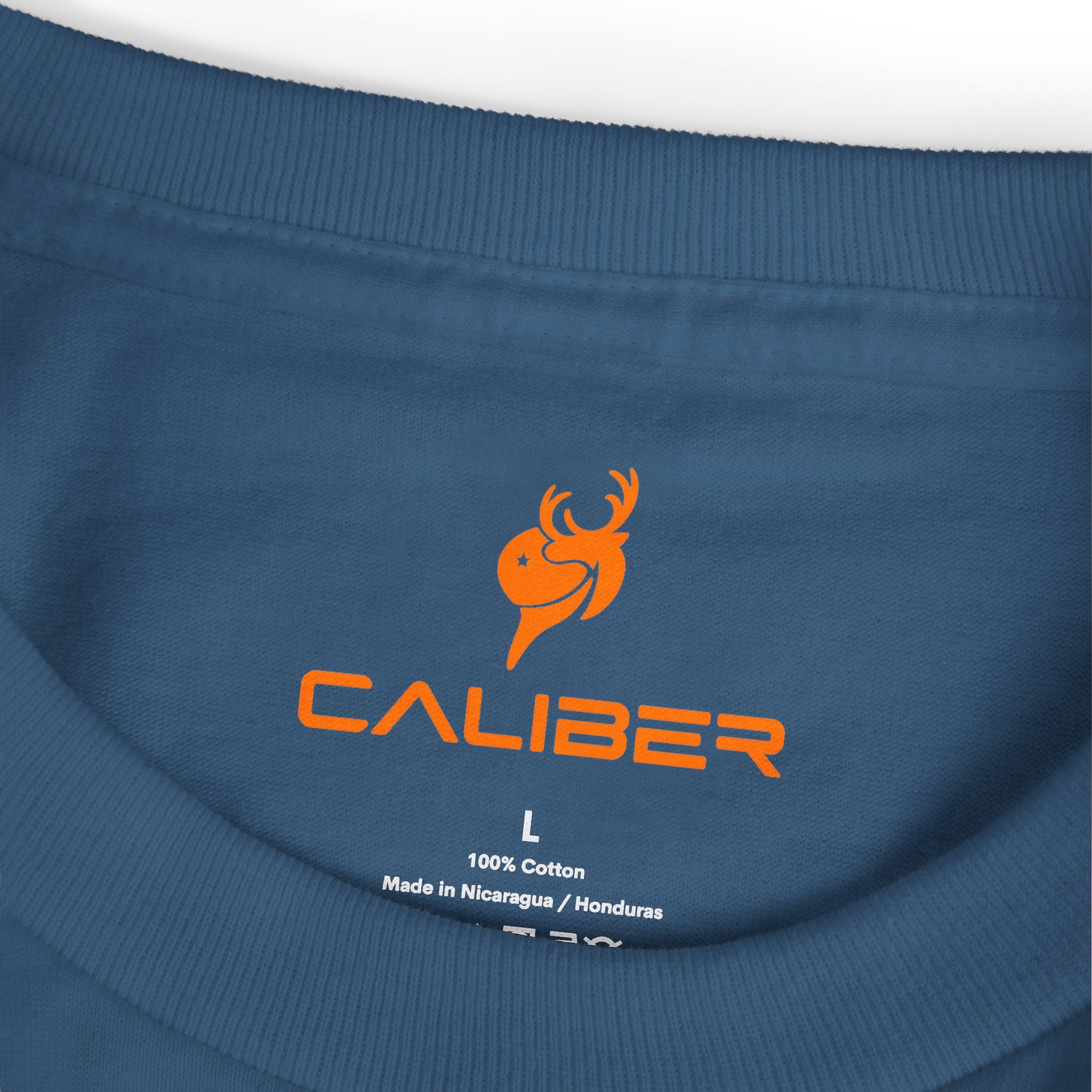 T-Shirt — Minimal Orange Deer Logo Tee