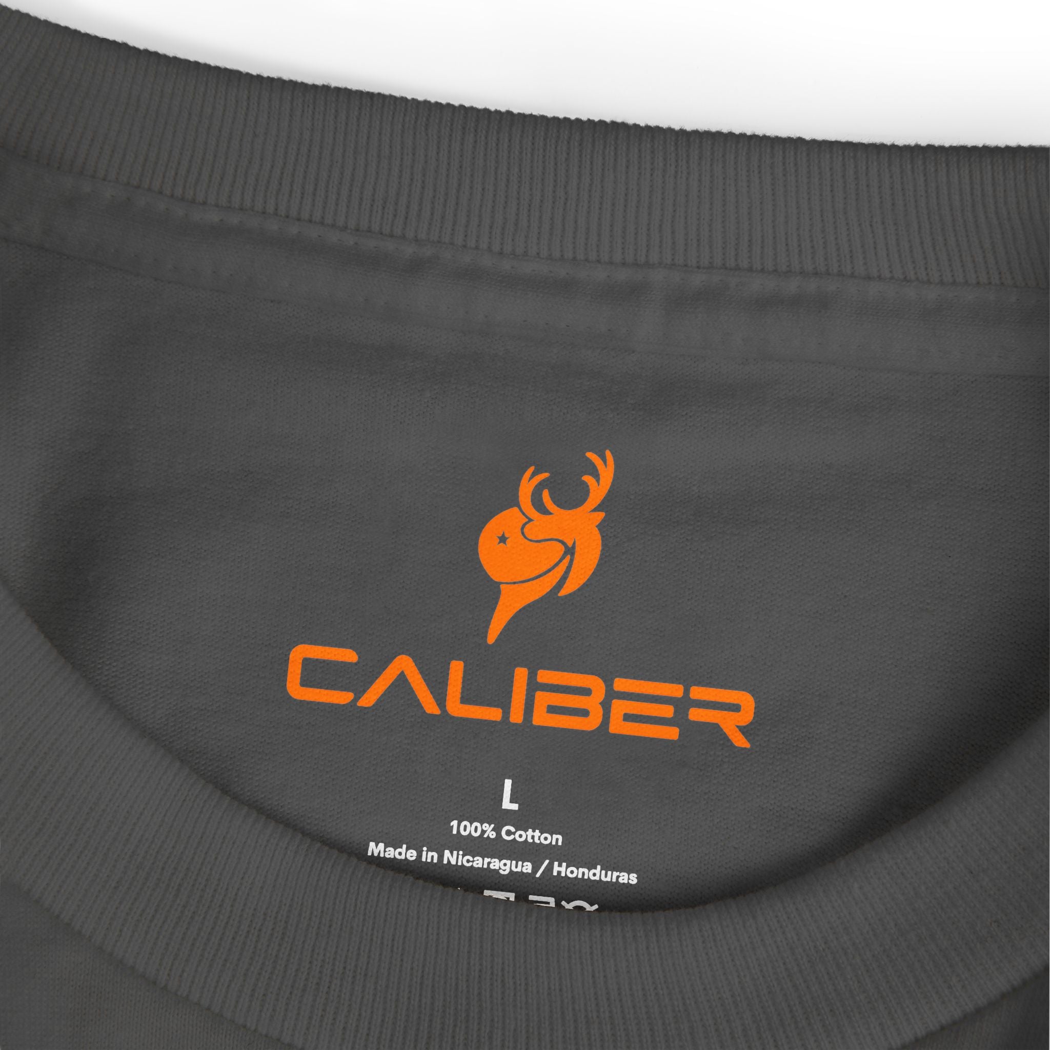 T-Shirt — Minimal Orange Deer Logo Tee