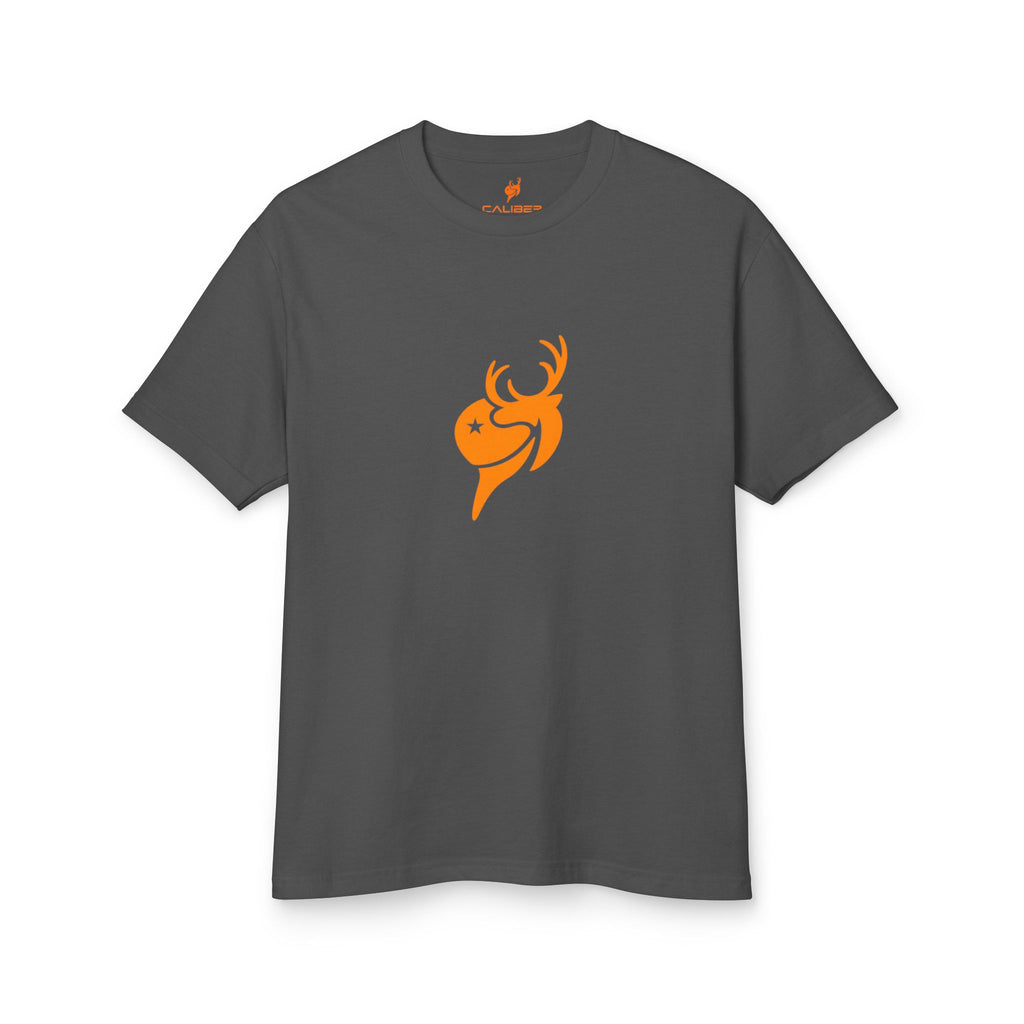 T-Shirt — Minimal Orange Deer Logo Tee