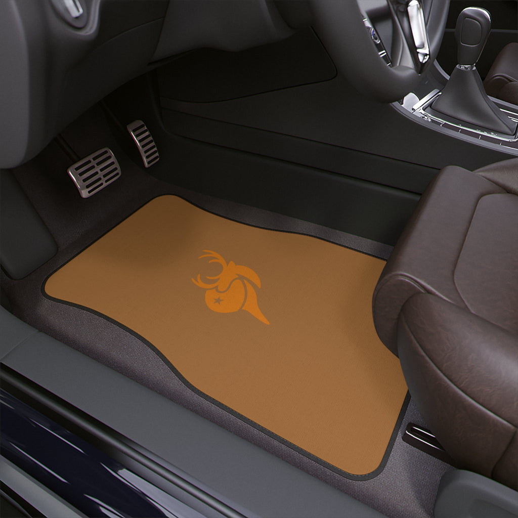 Brown Deer Logo Car Floor Mat — Durable Single-Piece Auto Mat