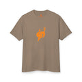 T-Shirt — Minimal Orange Deer Logo Tee